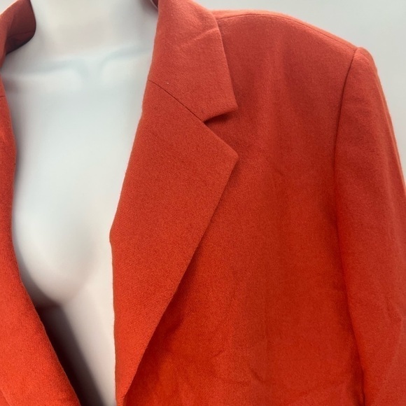 Requirment Dark Salmon Colored Vintage 90s Blazer Coat Size 18 - Picture 7 of 13